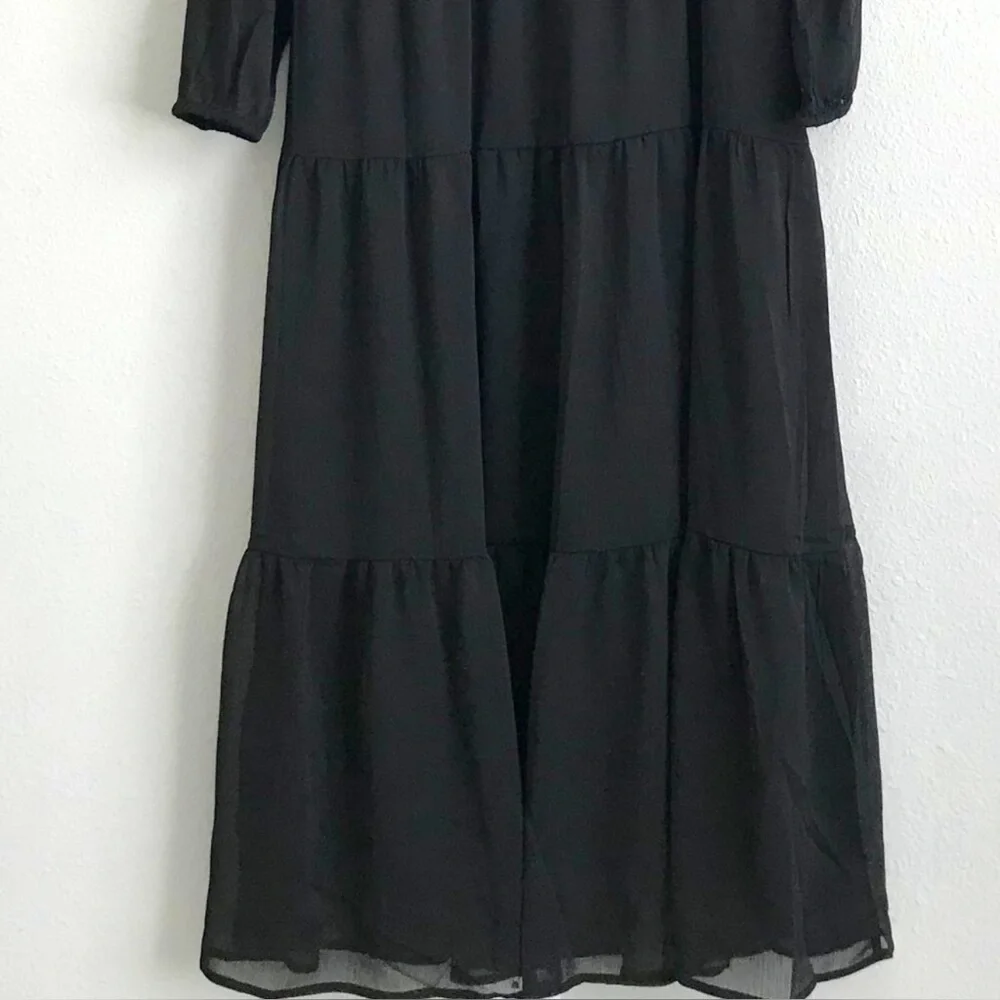 NWOT BELLE BY KIM GRAVEL BLACK BORN TO WANDER DRESS SIZE MEDIUM - Picture 3 of 3